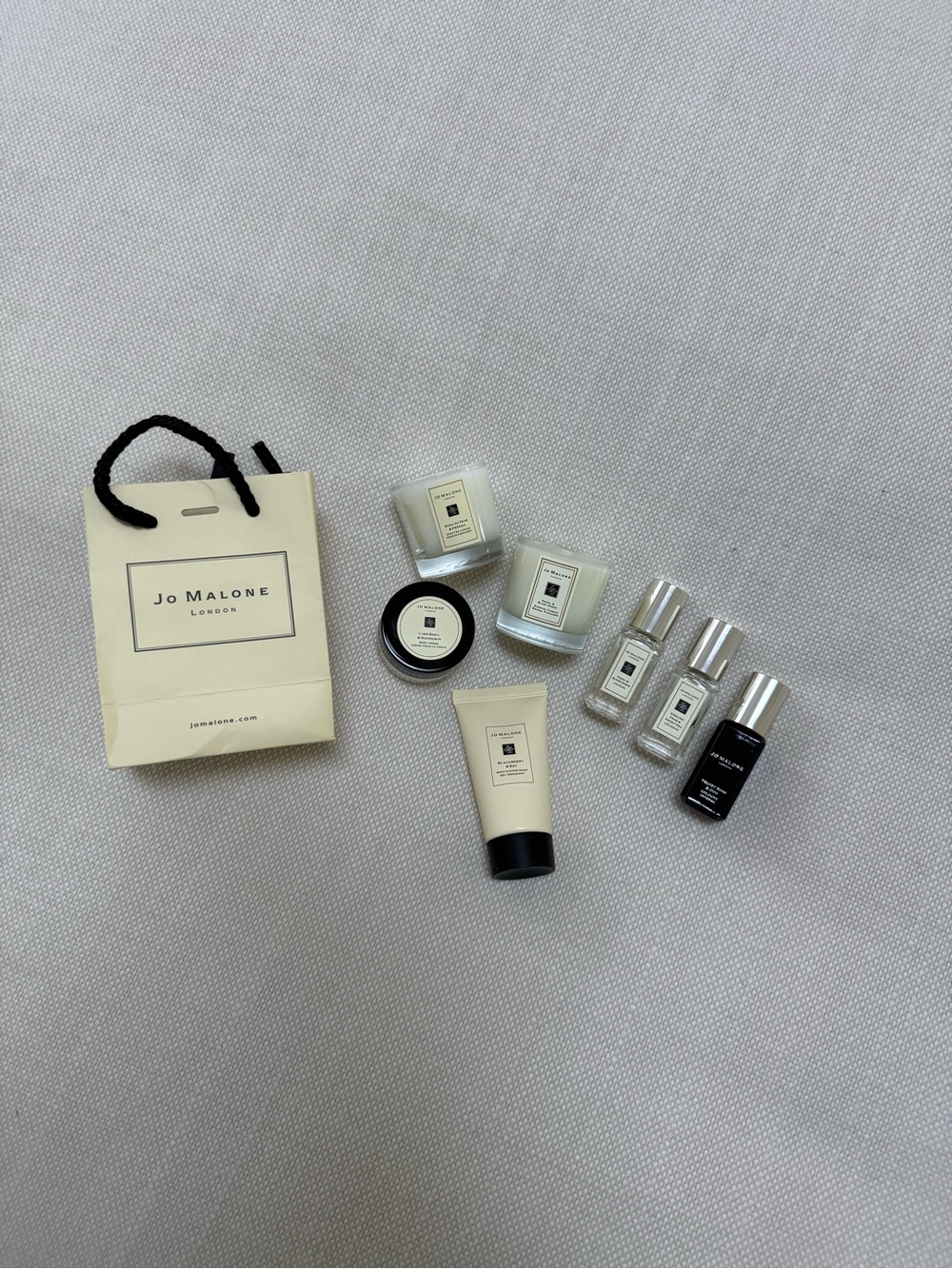 Jo Malone Cream & Black Travel cream and perfume Set
